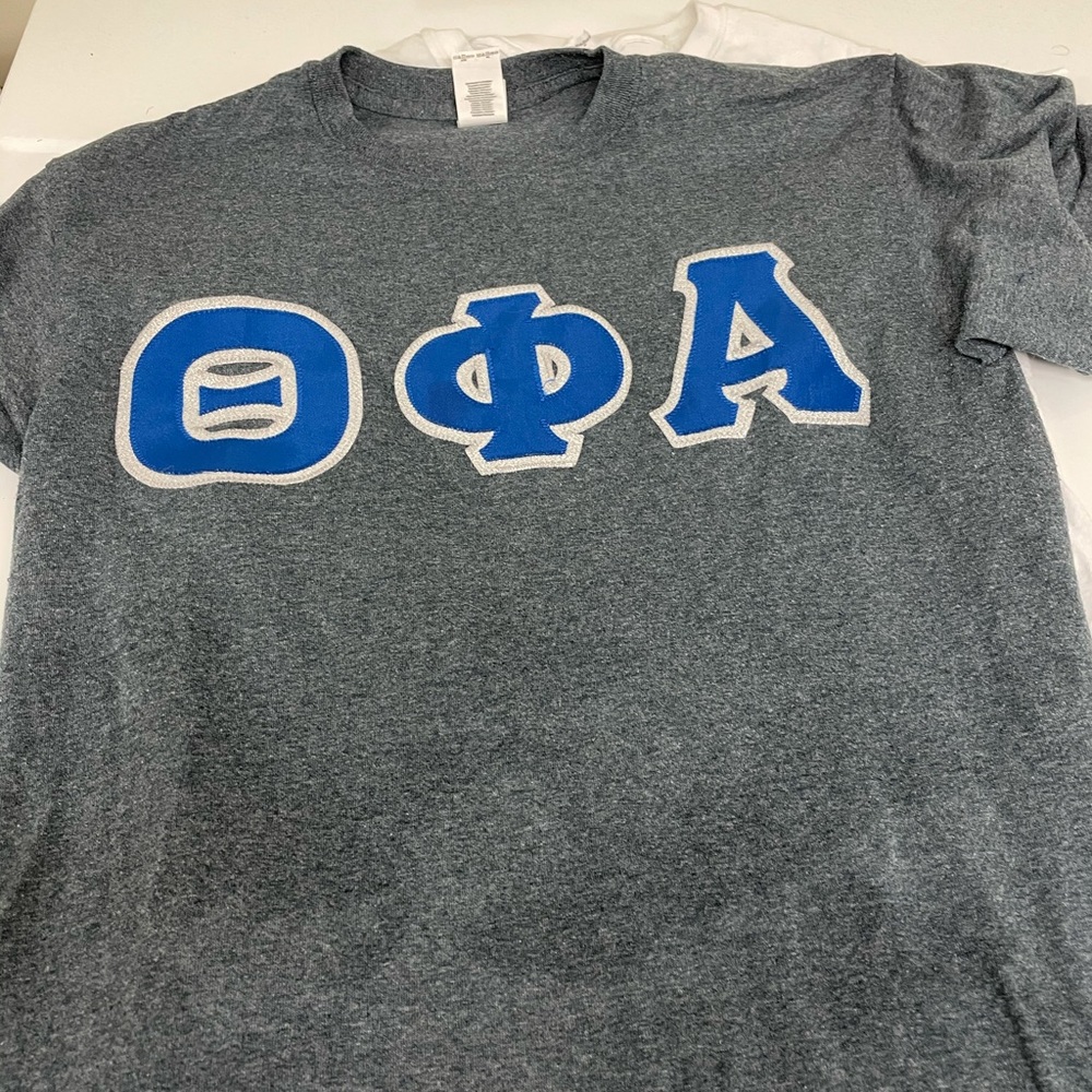 Theta Phi Alpha Stitched Letter Top size S and M